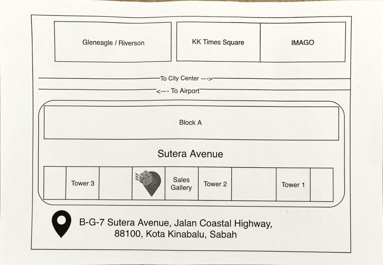 كوتا كينابالو M&V Sabah Suite @ Sutera Avenue 沙巴州神山主题3-7人舒适套间 المظهر الخارجي الصورة